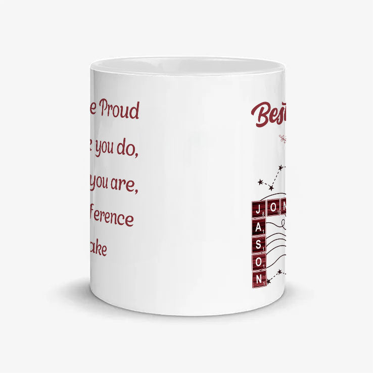 Custom Best Team Ever Scrabble Mug