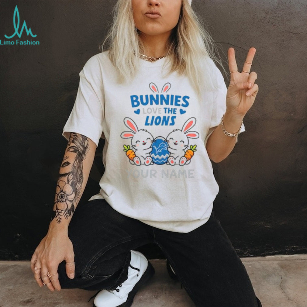 Custom Lions Easter Bunny Stuffed T Shirt