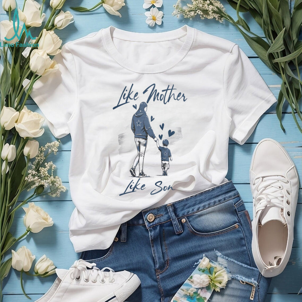 Dallas Cowboys Mom Life T Shirt, Mother and Son Cowboys Game Day Apparel