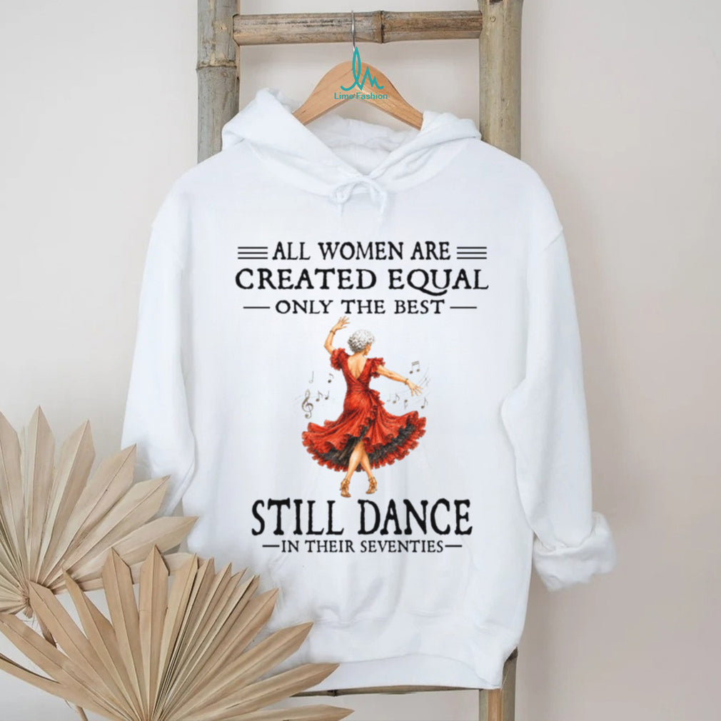 Dancing Grandmother Seventies Red Dress Music Shirt