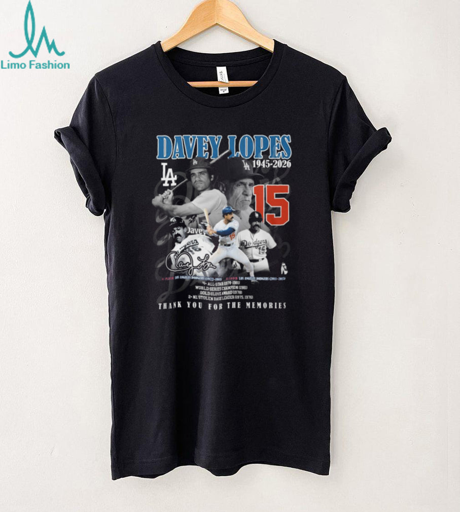 Davey Lopes Dodgers Legend Career Stats & Highlights Fan T Shirt