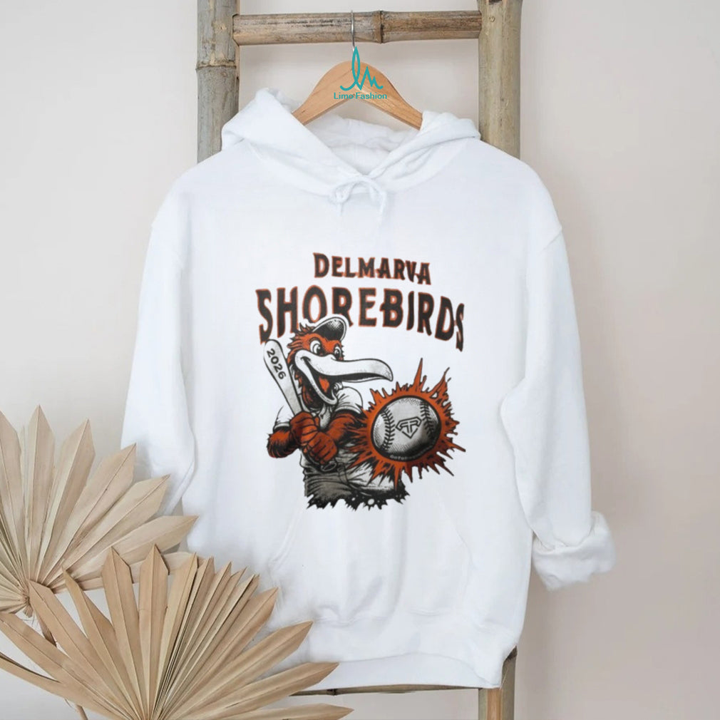 Delmarva Shorebirds 2026 Baseball Mascot Graphic T Shirt