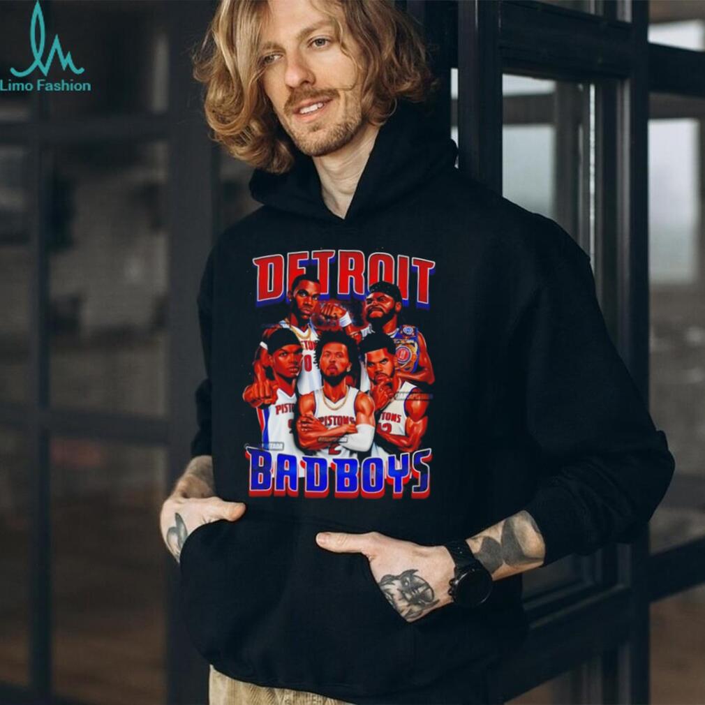 Detroit Basketball Bad Boys Vintage Graphic T Shirt