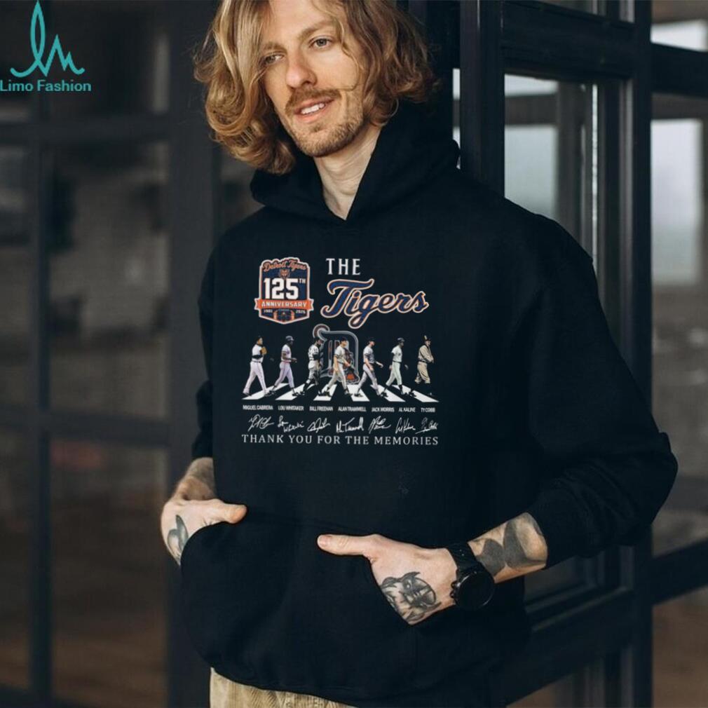 Detroit Tigers 125th Anniversary 1901 2026 Legends Abbey Road Signatures T Shirt