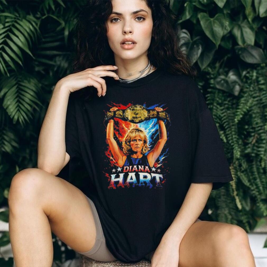 Diana Hart Wrestling Champion Gold Belt Graphic T Shirt