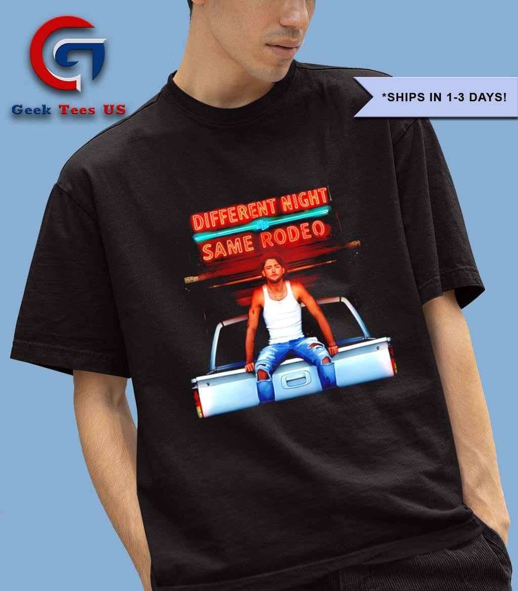 Different Night Same Rodeo shirt Unisex , , , Long Sleeve Tee