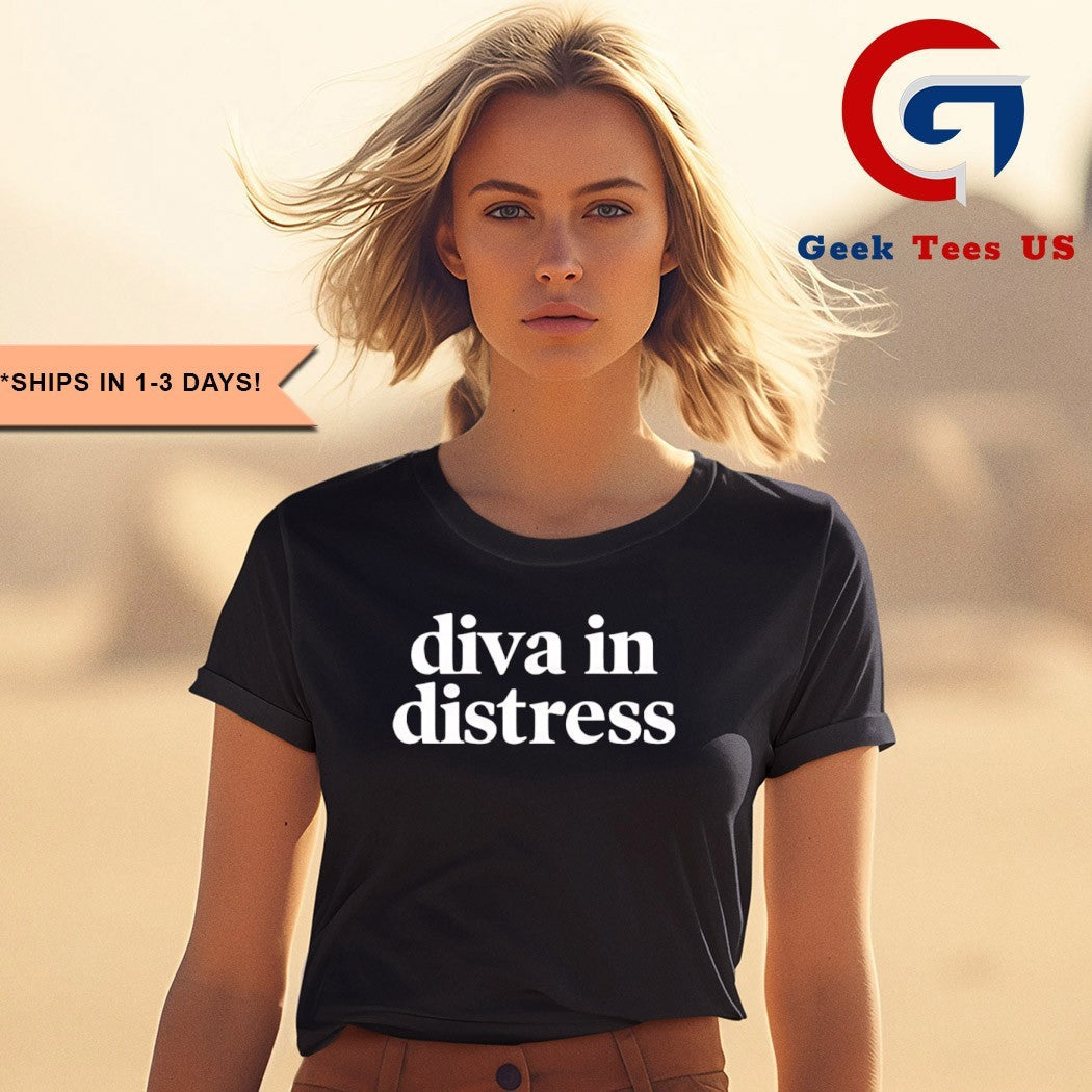 Diva in distress shirt Unisex , , , Long Sleeve Tee