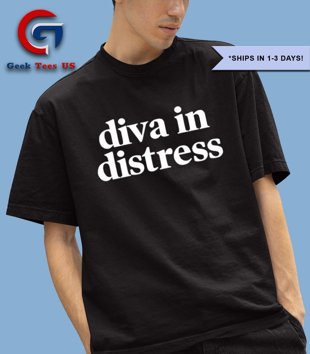 Diva in distress shirt Unisex , , , Long Sleeve Tee