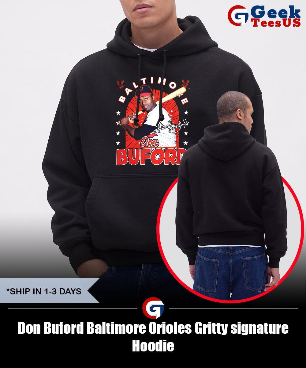Don Buford Baltimore Orioles Gritty signature shirt Unisex , , , Long Sleeve Tee
