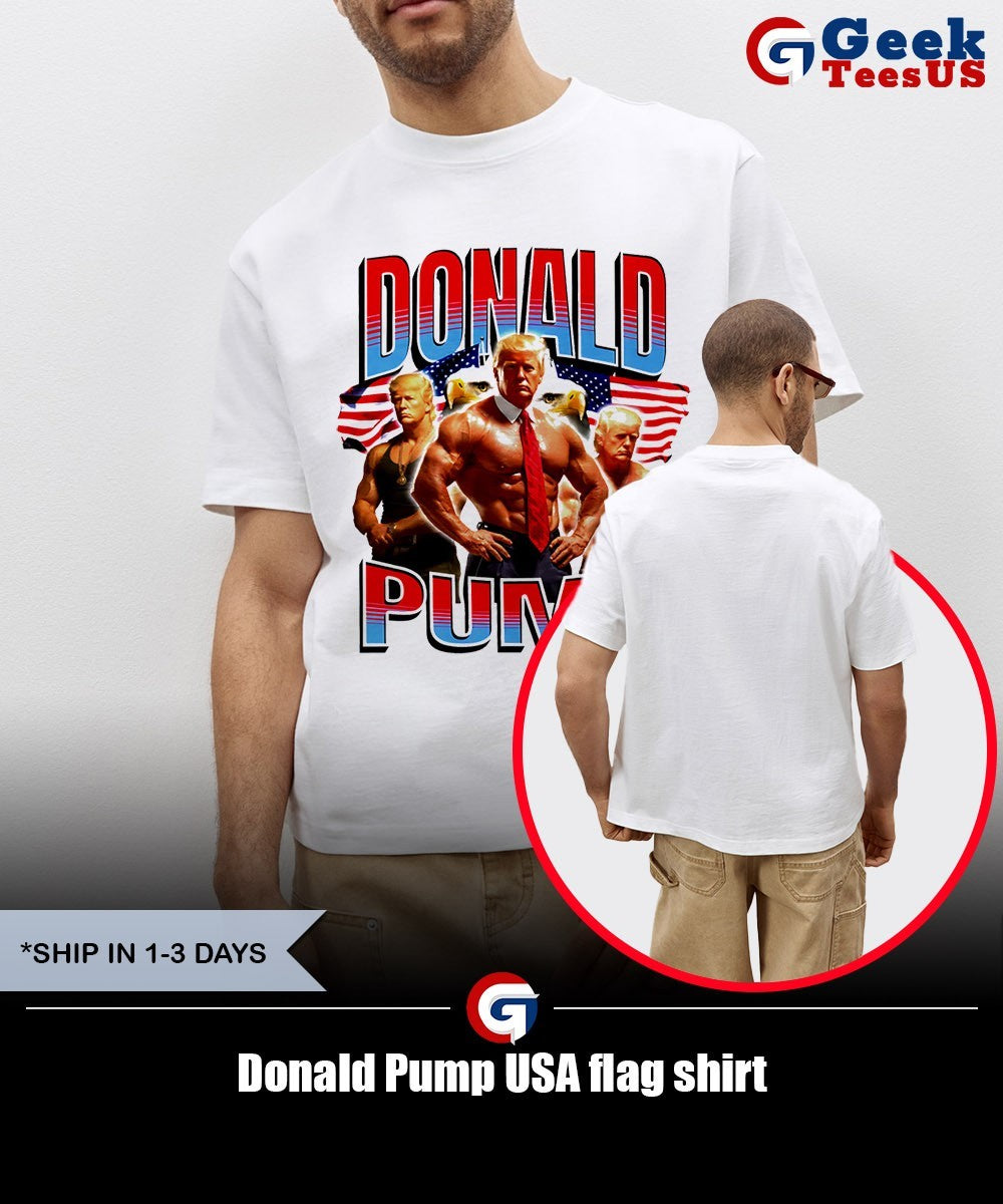 Donald Pump USA flag shirt Unisex , , , Long Sleeve Tee