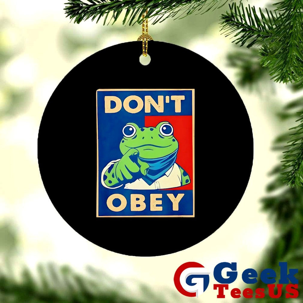Don’t Obey Frog Portland Frog Protest shirt Unisex , , , Long Sleeve Tee