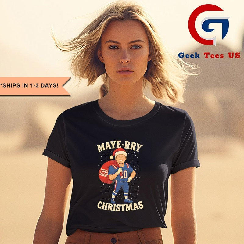 Drake Maye-RRY Christmas shirt Unisex , , , Long Sleeve Tee