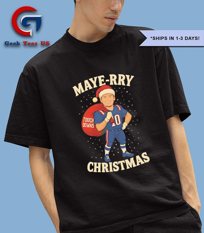 Drake Maye-RRY Christmas shirt Unisex , , , Long Sleeve Tee