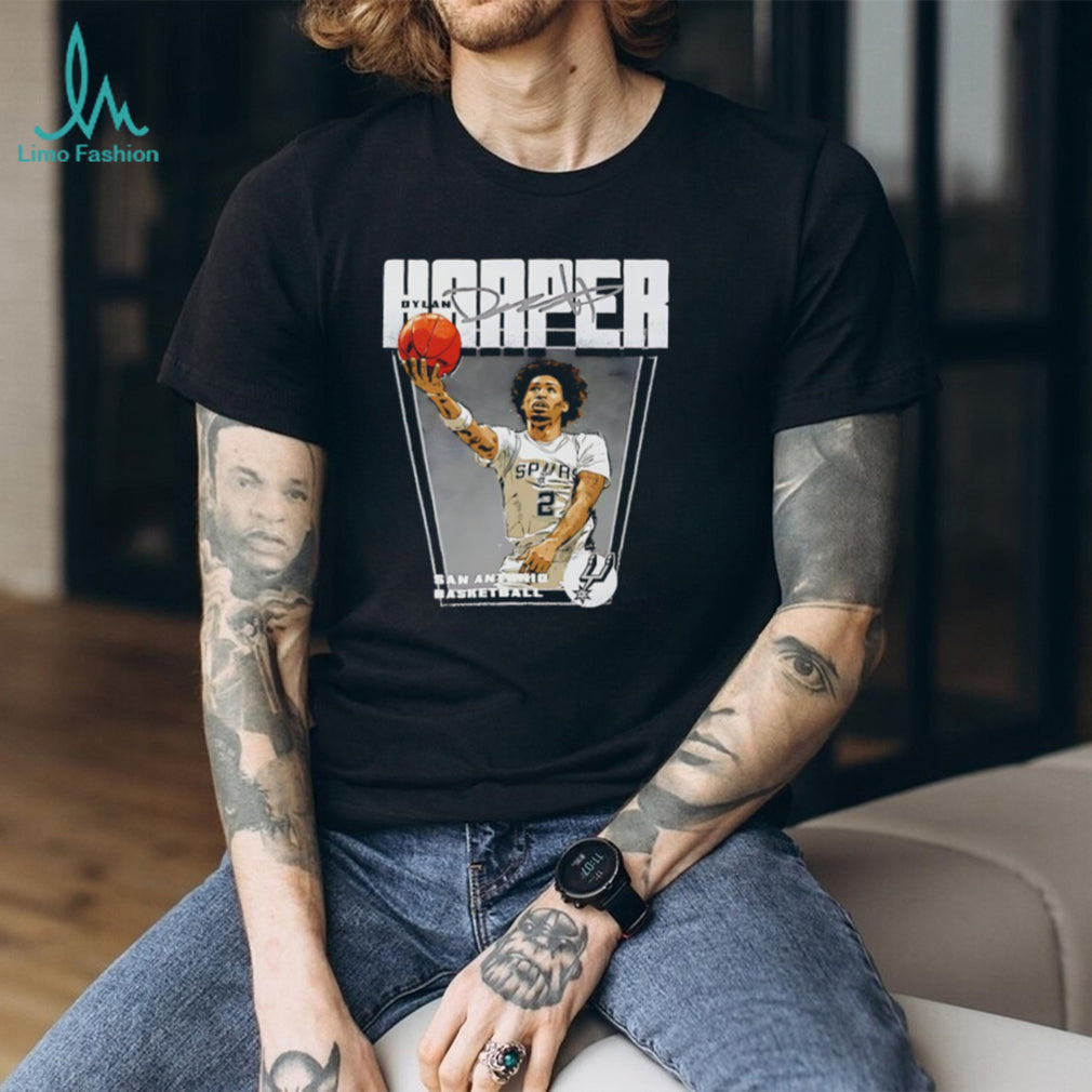 Dylan Harper San Antonio Basketball Signature Vintage Style Graphic T Shirt