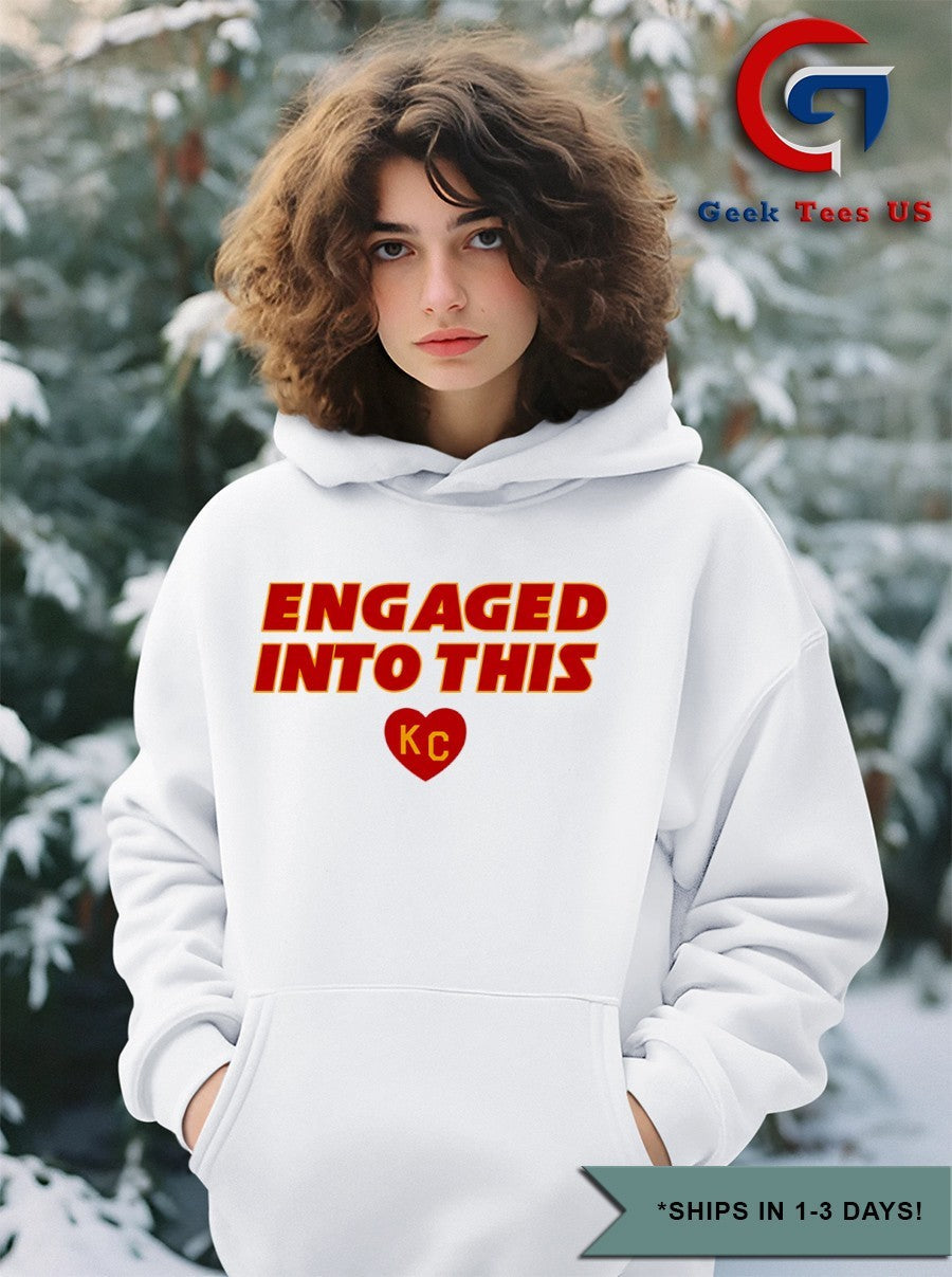 Engaged into this Raglan Travis Kelce Kansas City Chiefs shirt Unisex , , , Long Sleeve Tee