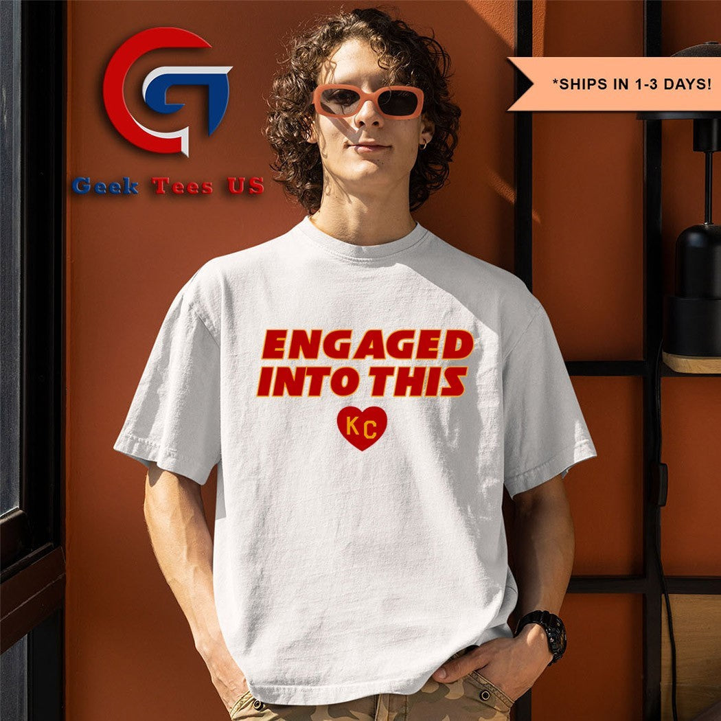 Engaged into this Raglan Travis Kelce Kansas City Chiefs shirt Unisex , , , Long Sleeve Tee