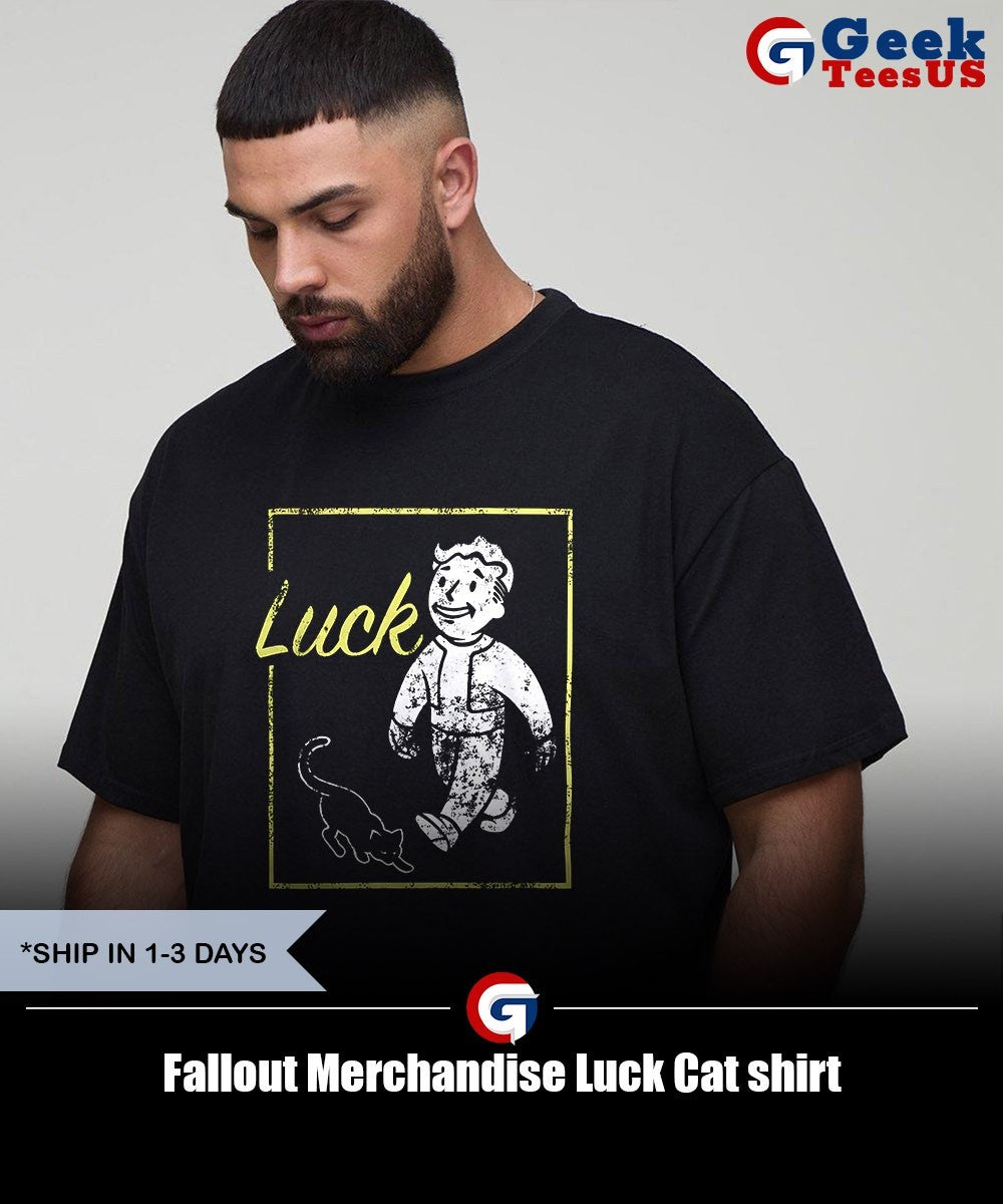 Fallout Merchandise Luck Cat shirt Unisex , , , Long Sleeve Tee