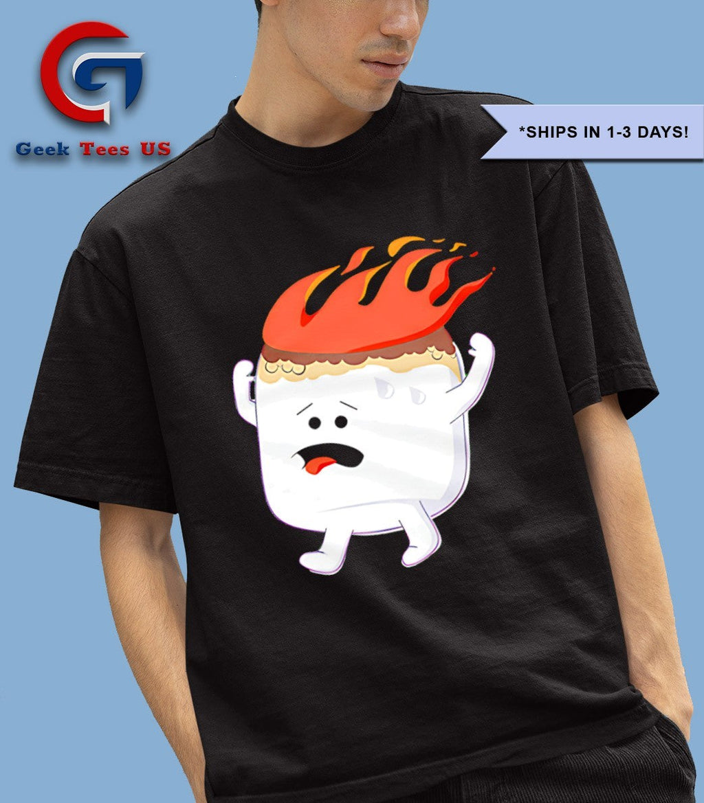 Flaming Marshmallow shirt Unisex , , , Long Sleeve Tee