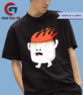Flaming Marshmallow shirt Unisex , , , Long Sleeve Tee