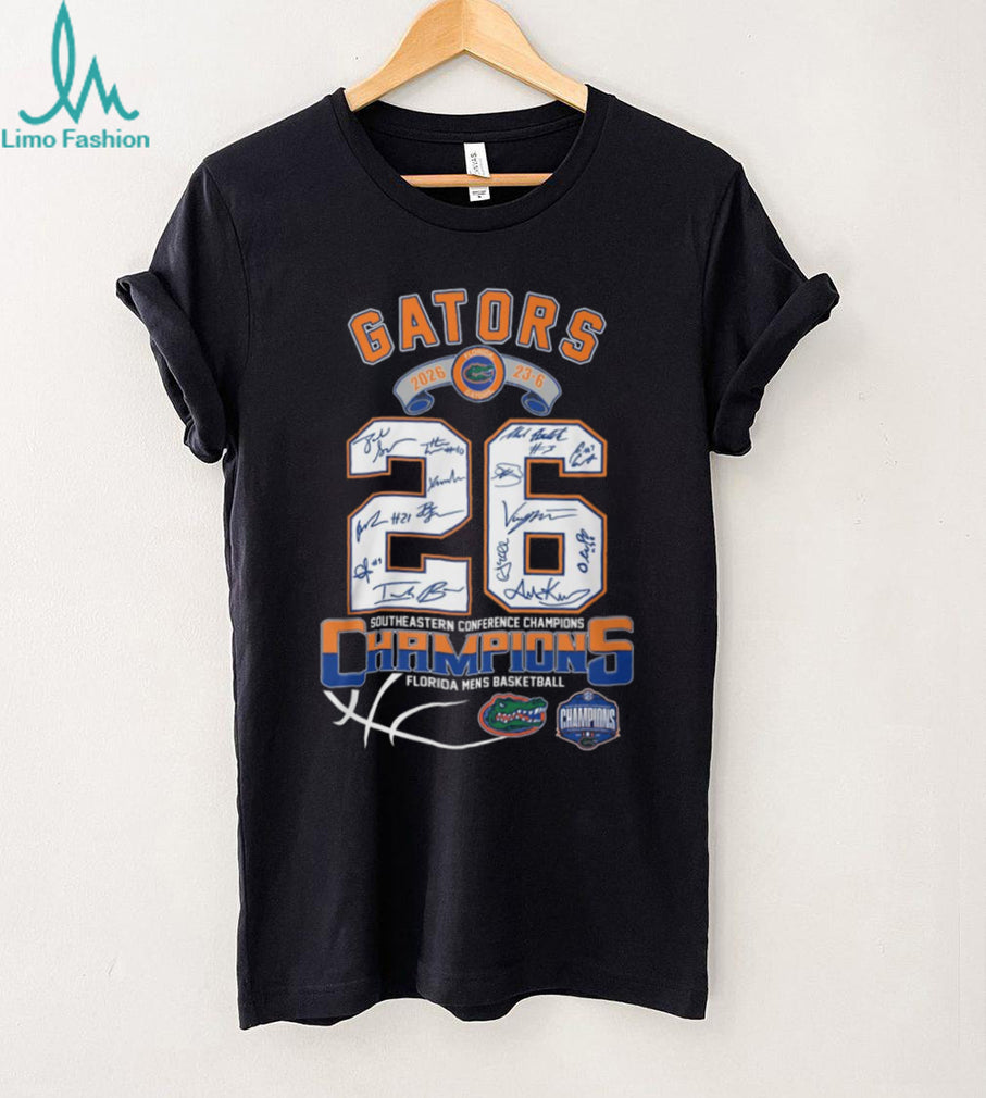 Florida Gators 2026 SEC Men’s Basketball Champions Signature T Shirt