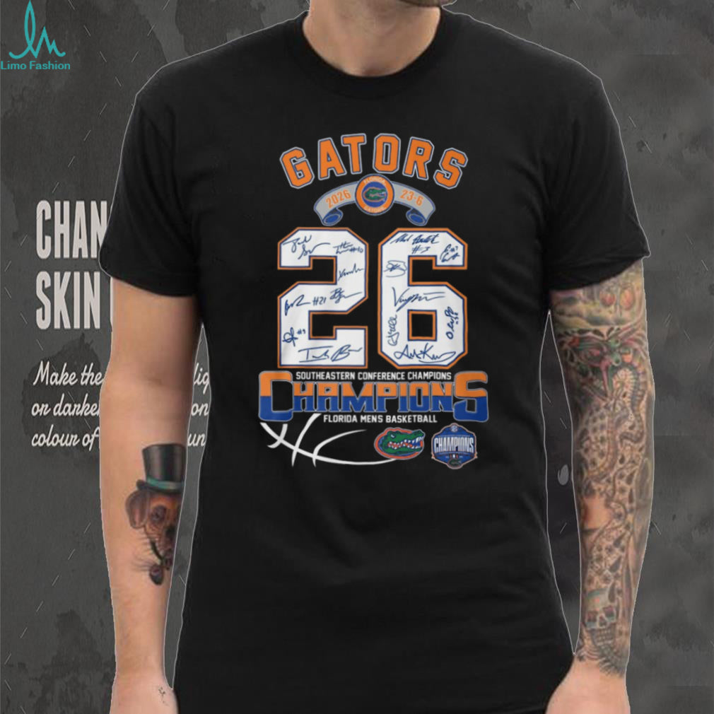 Florida Gators 2026 SEC Men’s Basketball Champions Signature T Shirt