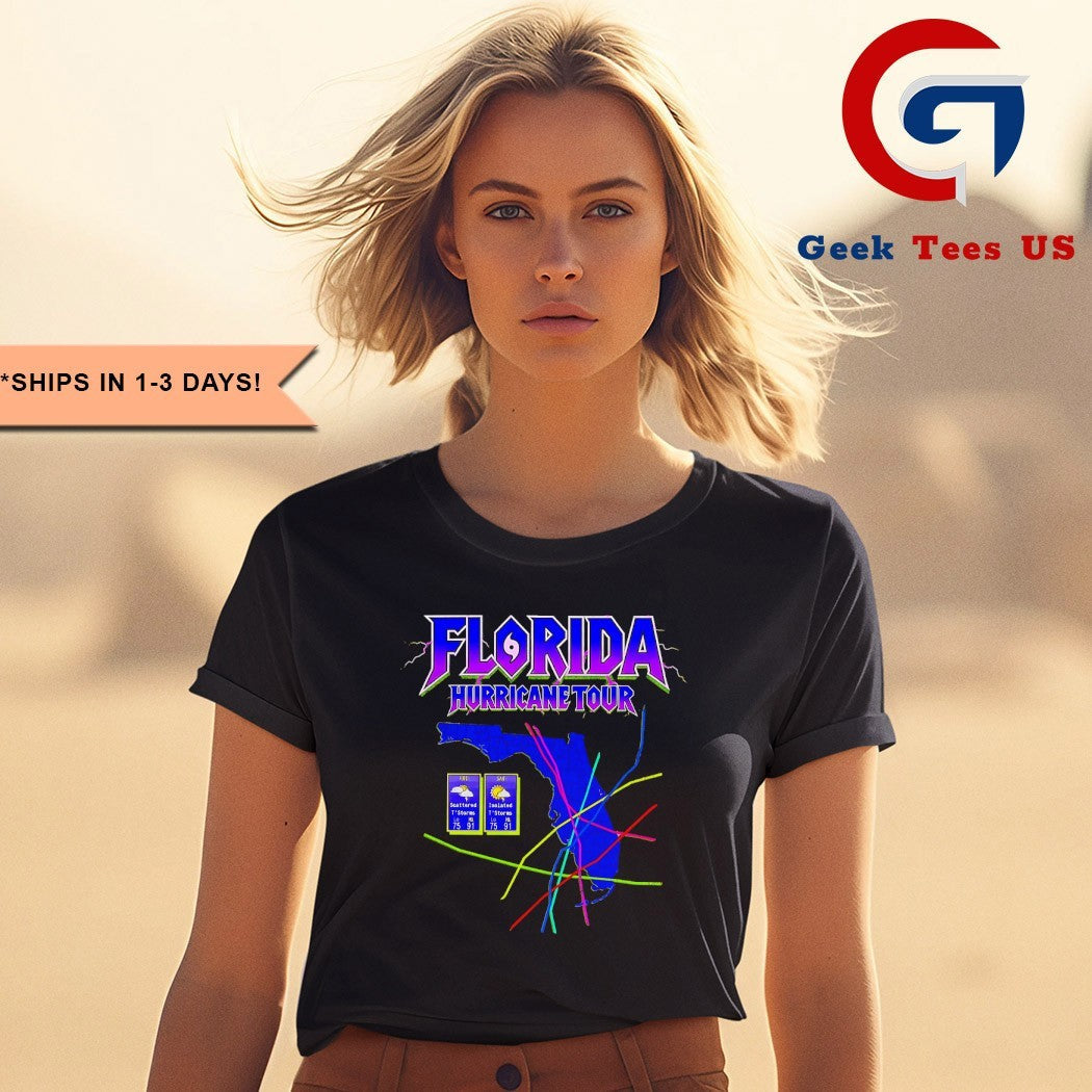 Florida Hurricane Tour shirt Unisex , , , Long Sleeve Tee