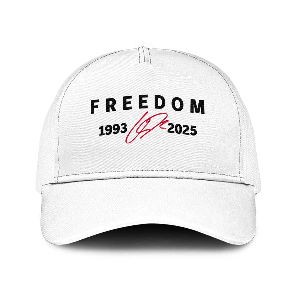 Freedom Charlie Kirk 1993-2025 Mesh Trucker Cap