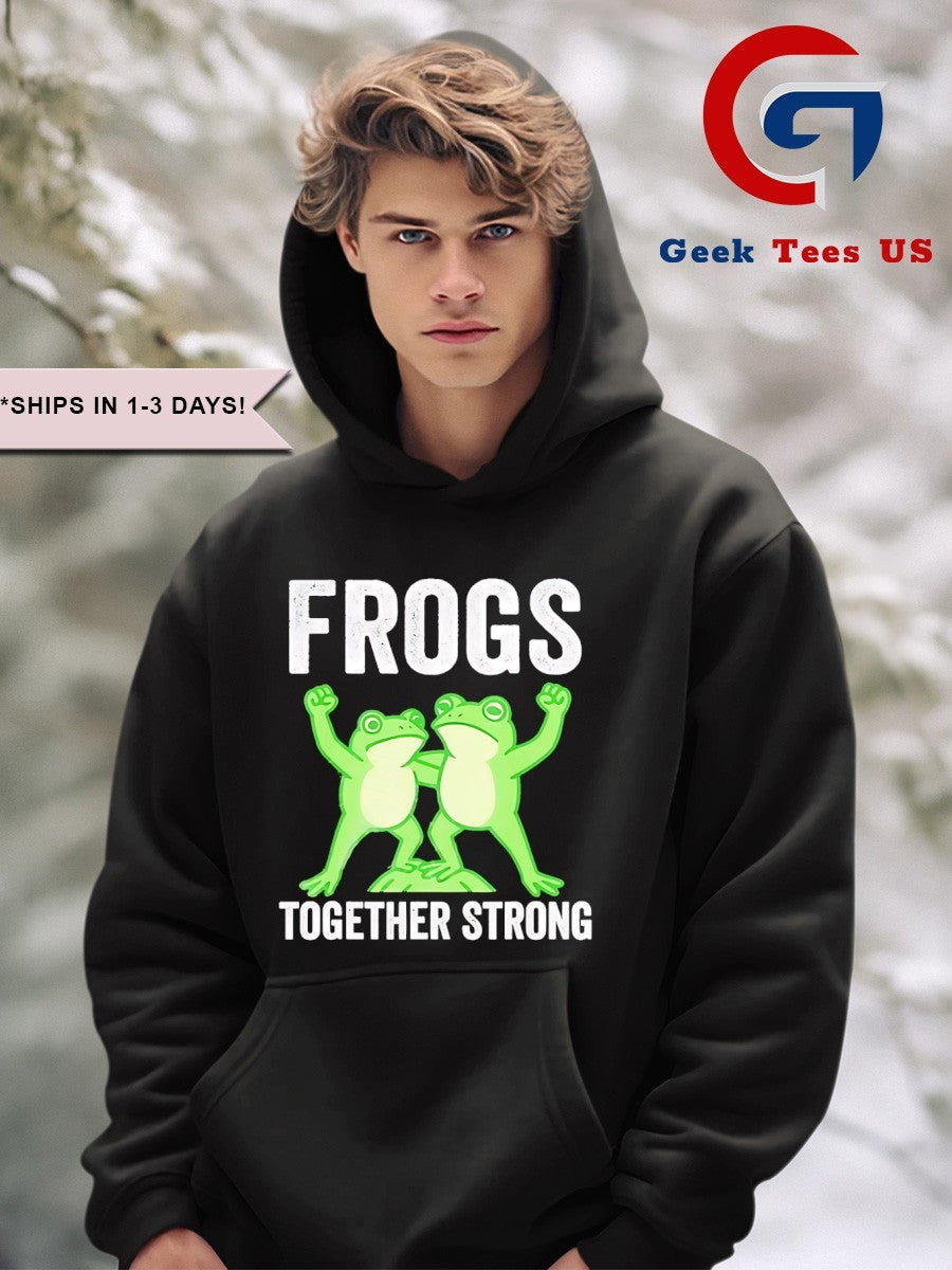 Frogs Together Strong Portland Frog Protest shirt Unisex , , , Long Sleeve Tee