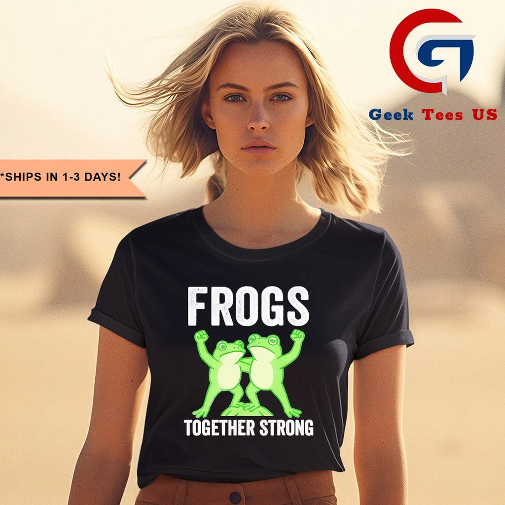 Frogs Together Strong Portland Frog Protest shirt Unisex , , , Long Sleeve Tee
