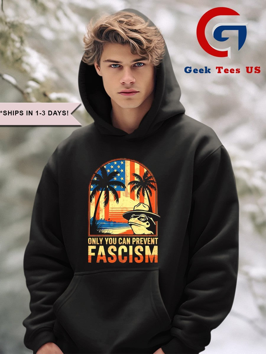 Frogs only you can prevent Fascism shirt Unisex , , , Long Sleeve Tee