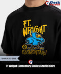 Ft Wright Elementary Smiley Graffiti shirt Unisex , , , Long Sleeve Tee