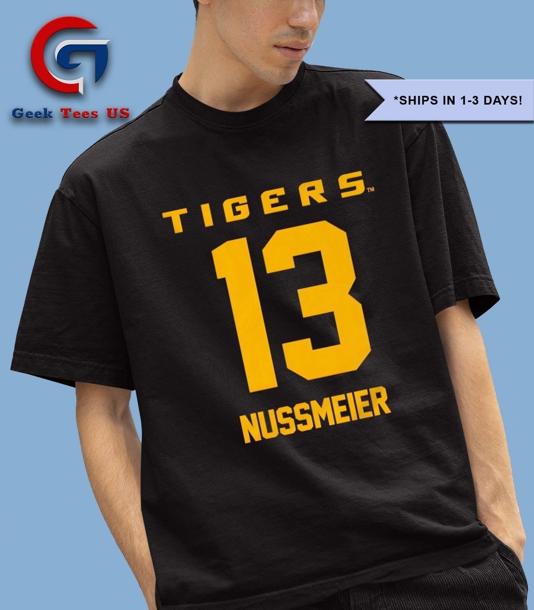 Garrett Nussmeier 13 LSU Football shirt Unisex , , , Long Sleeve Tee