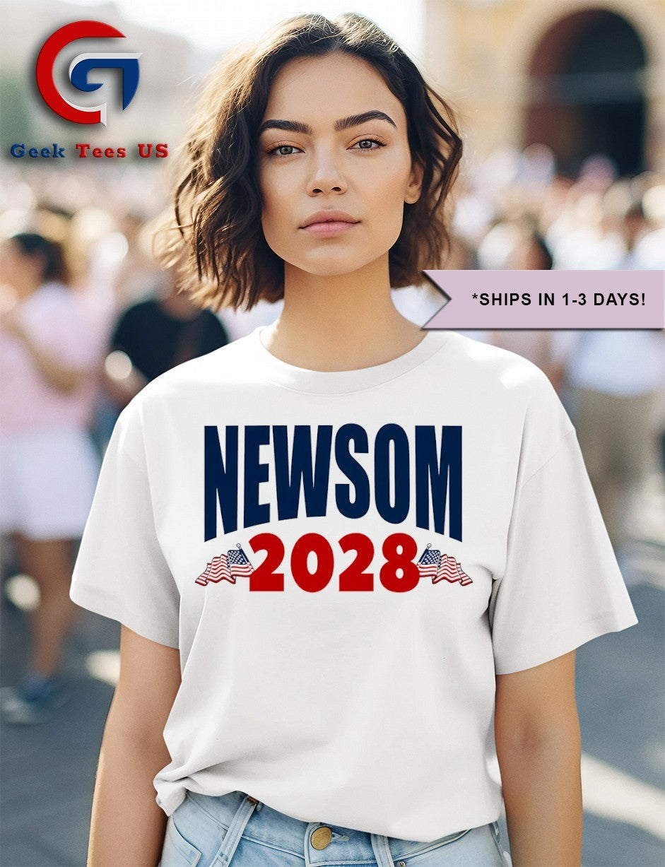 Gavin Newsom 2028 President 48 shirt Unisex , , , Long Sleeve Tee
