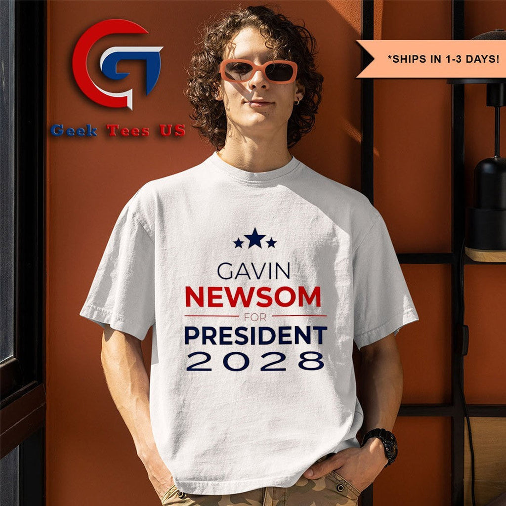 Gavin Newsom 2028 President shirt Unisex , , , Long Sleeve Tee