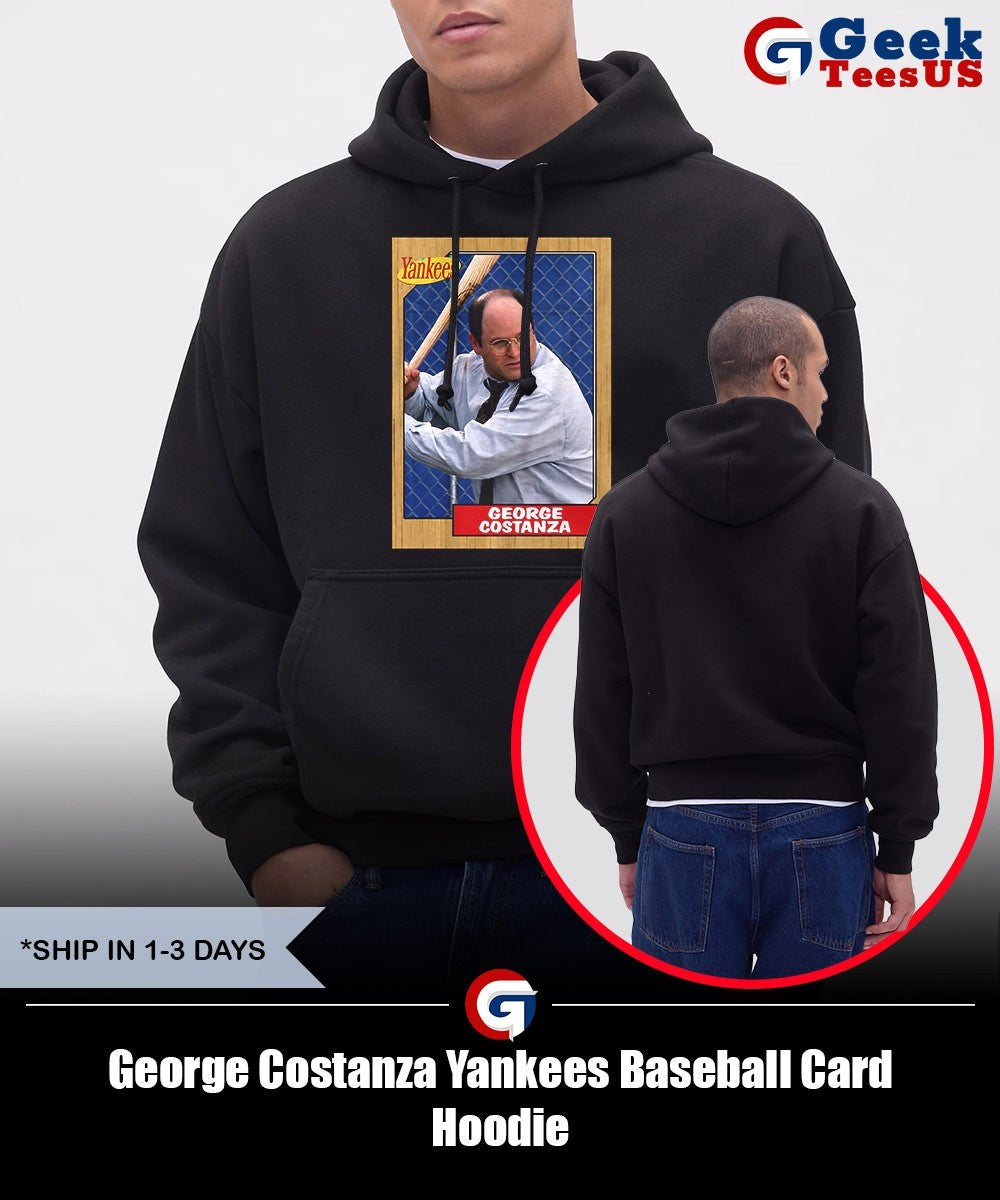 George Costanza Yankees Baseball Card Unisex , , , Long Sleeve Tee