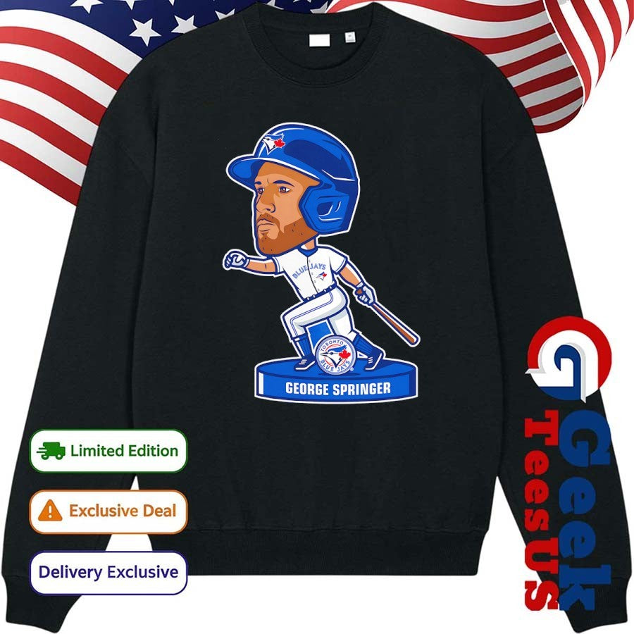 George Springer Toronto Blue Jays MLB Bobblehead shirt Unisex , , , Long Sleeve Tee