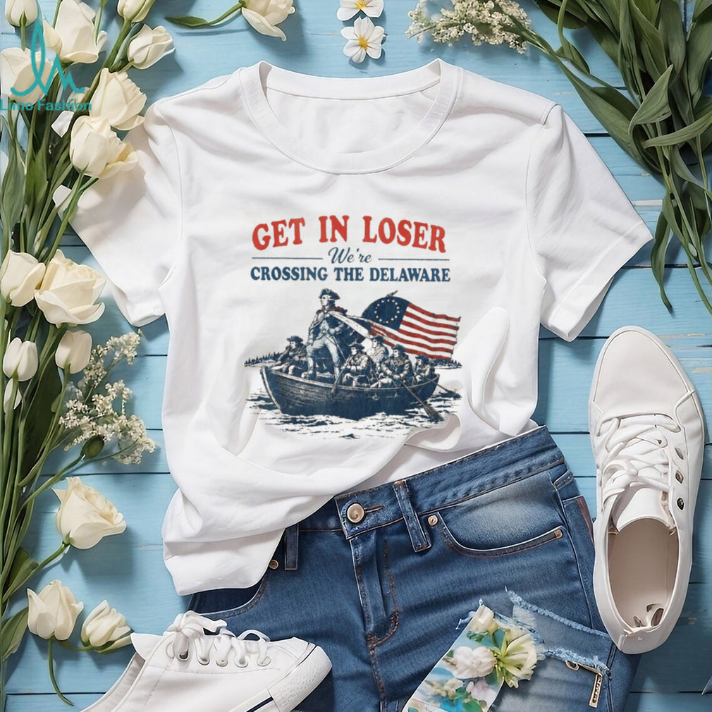 George Washington Crossing The Delaware Patriotic Funny Shirt