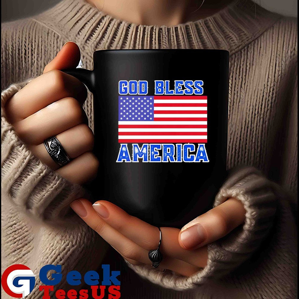 God Bless America Flag Unisex , , , Long Sleeve Tee