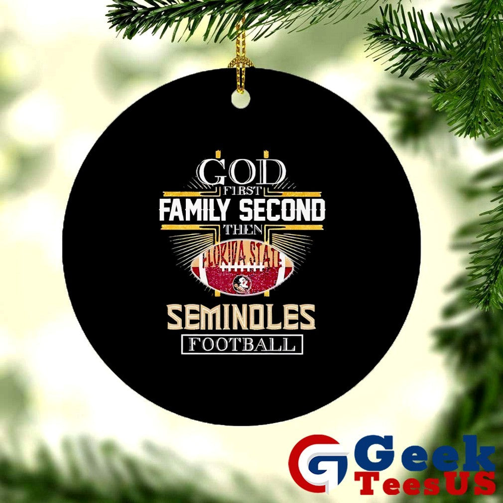 God first second Florida State Seminoles Football 2025 shirt Unisex , , , Long Sleeve Tee
