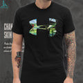 Golf Action Landscape Under Armour Style Sport Graphic T Shirt