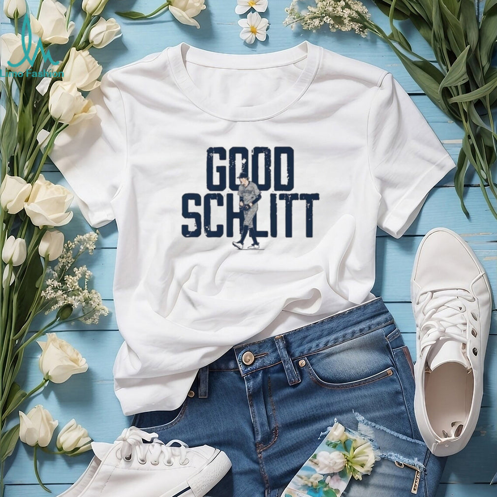 Good Schlitt Baseball Player Silhouette Graphic Sports T Shirt