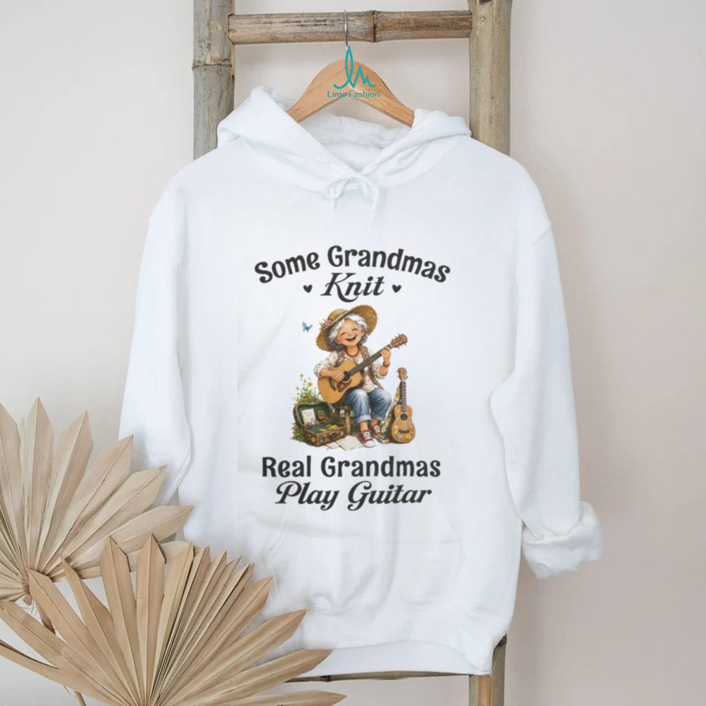 Grandma Playing Guitar Musical Musician Hobby T Shirt