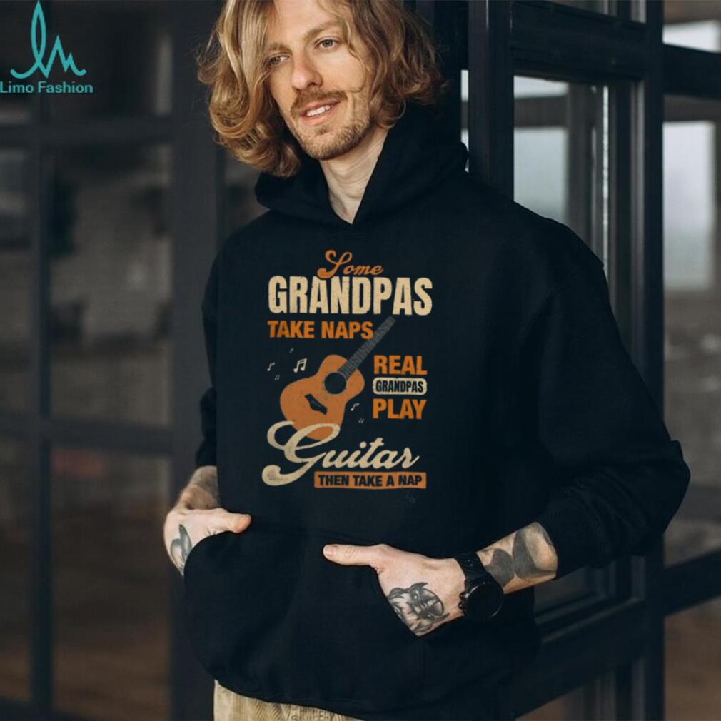 Grandpa Playing Guitar Naps Musical Musician Hobby T Shirt