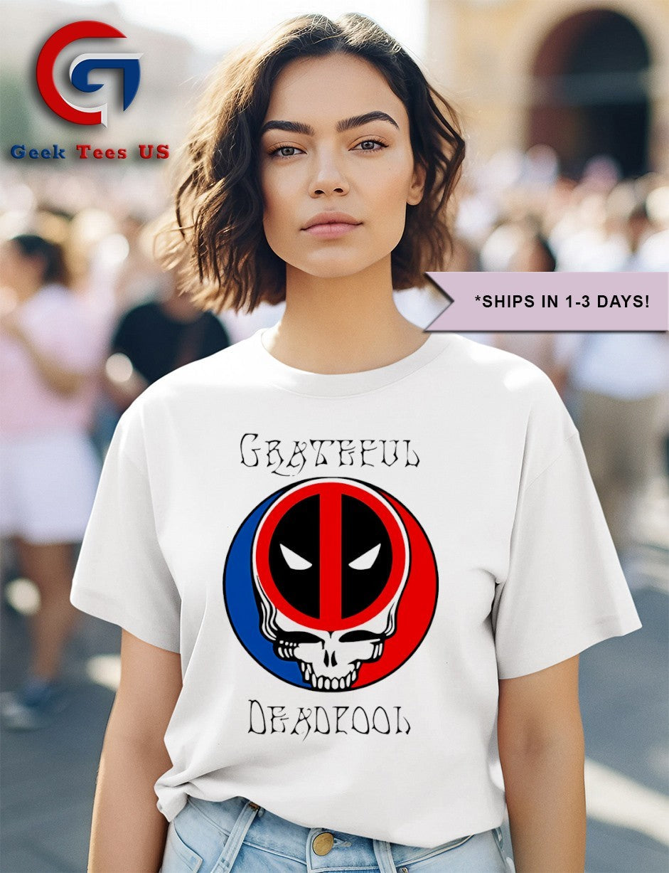 Grateful Deadpool logo shirt Unisex , , , Long Sleeve Tee