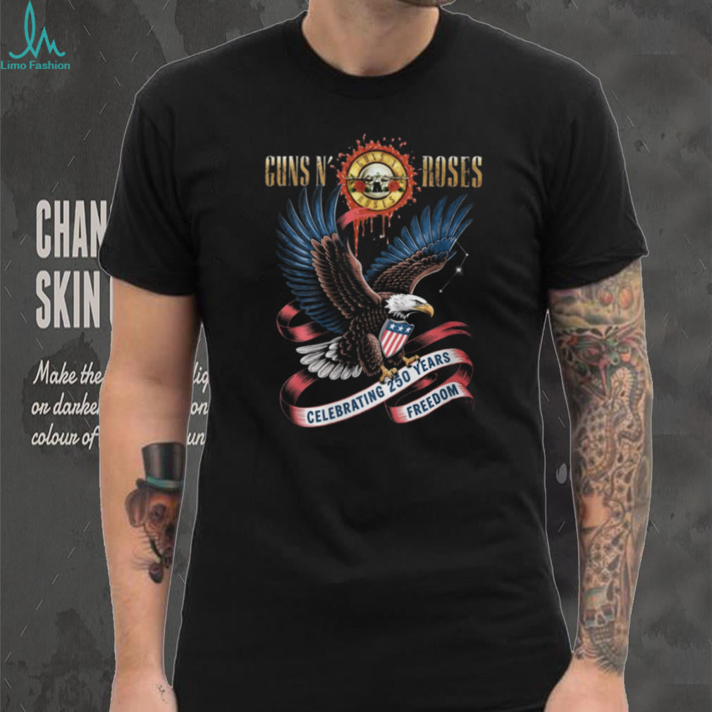 Guns N’ Roses Rock Band Eagle Patriotic 250 Years Freedom T Shirt