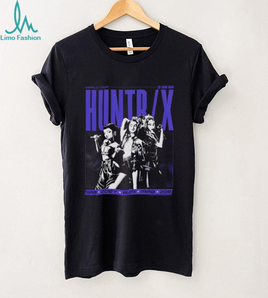 HUNTRX K Pop Style Girl Group World Tour Graphic Streetwear T Shirt