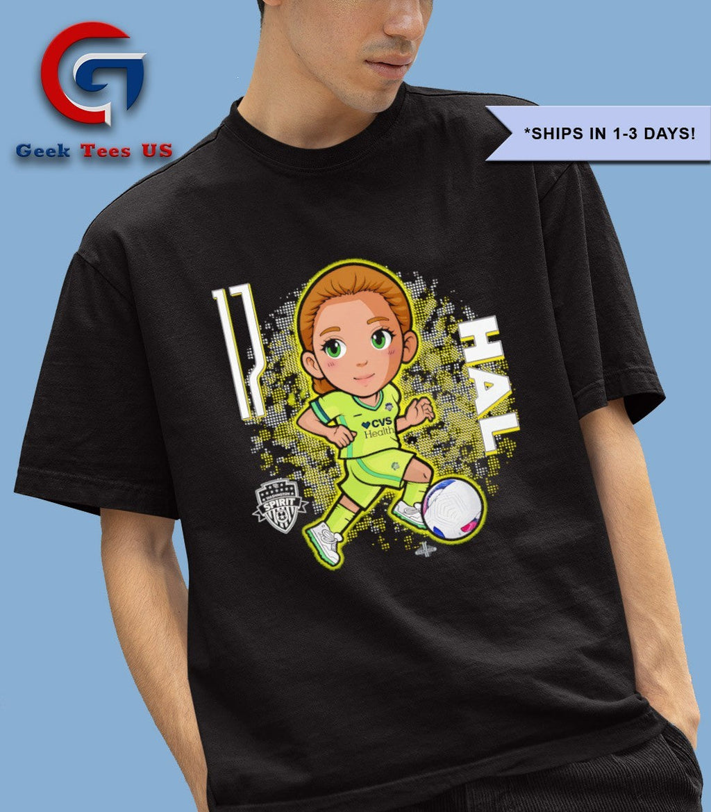 Hal Hershfelt Washington Spirit NWSL chibi graphic shirt Unisex , , , Long Sleeve Tee
