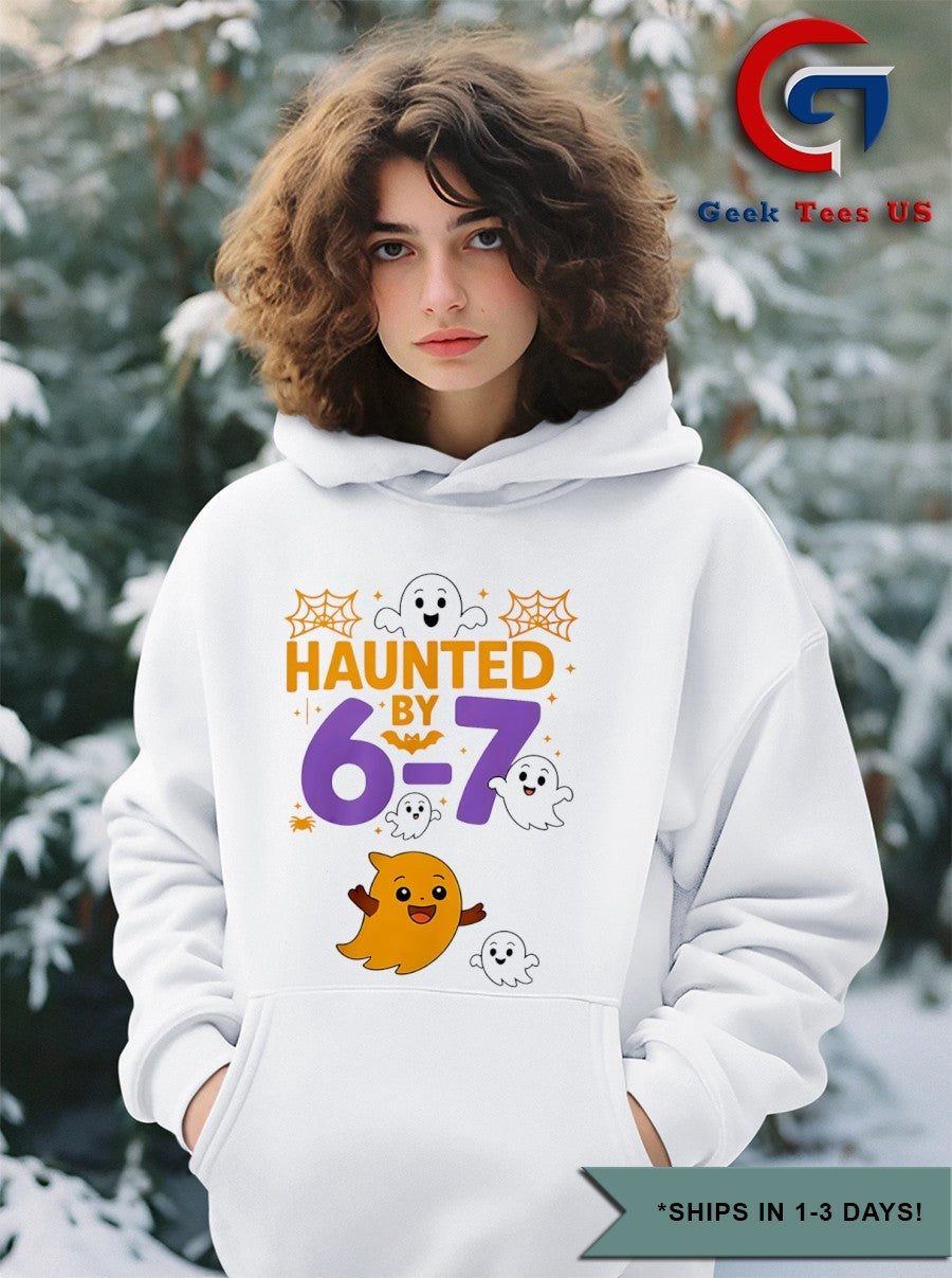Haunted by 6 7 Halloween Six Seven shirt Unisex , , , Long Sleeve Tee