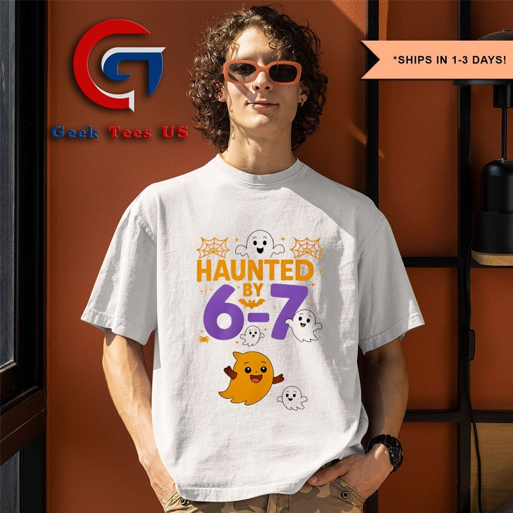 Haunted by 6 7 Halloween Six Seven shirt Unisex , , , Long Sleeve Tee