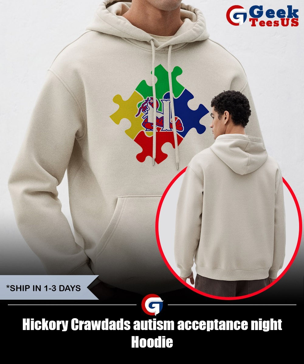 Hickory Crawdads autism acceptance night shirt Unisex , , , Long Sleeve Tee